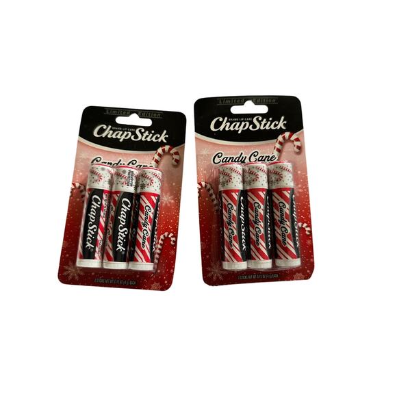 Chapstick Candy Cane Holiday Collection Lip Balm Moisturizer Christmas Edition - Picture 1 of 6